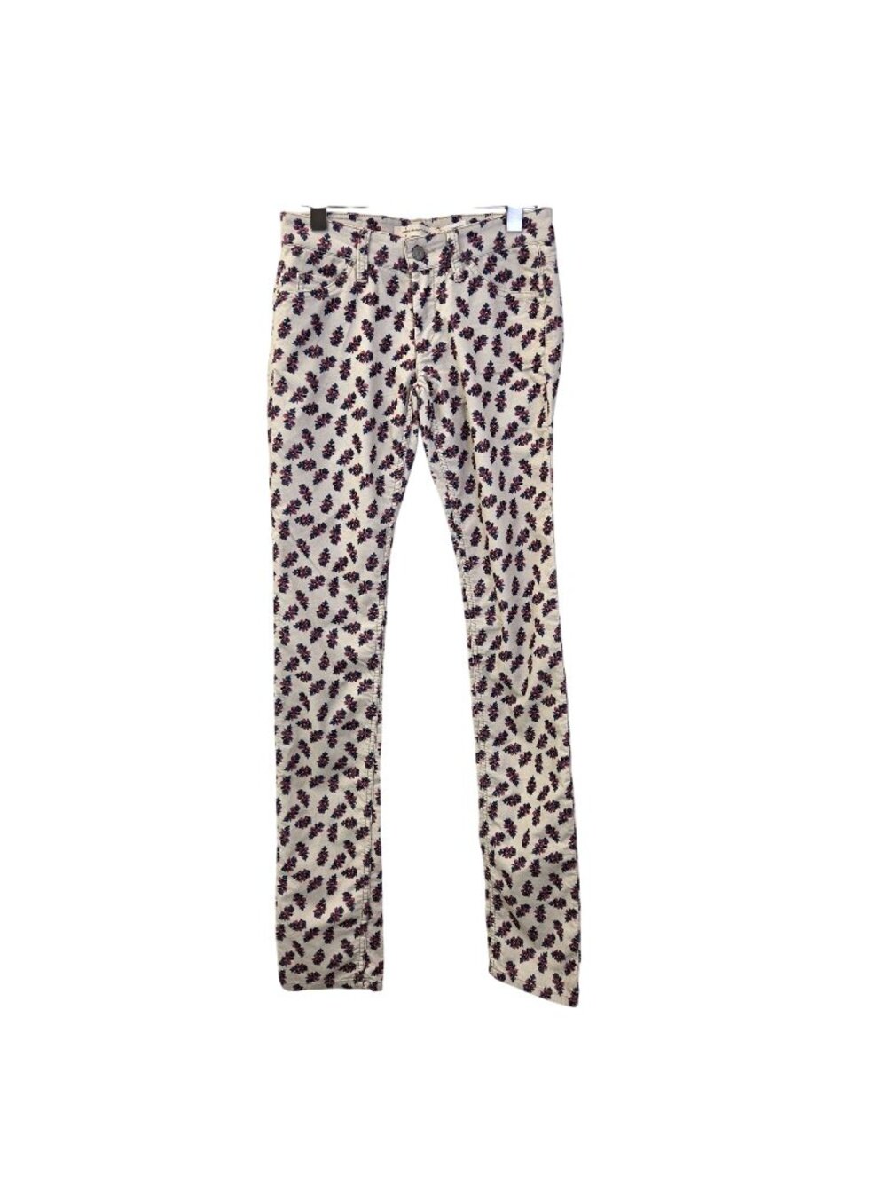 NWT Isabel Marant Etoile Floral Micro-Corduroy Slim Pants Size 36/US 4
